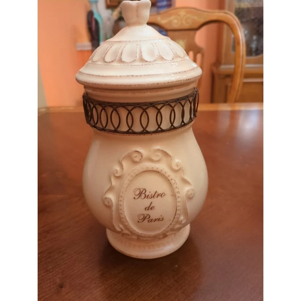 IMAX “Bistro de Paris”  Container Sugar Bowl With Lid 10